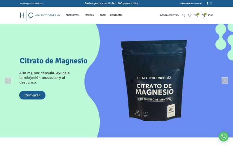 Tienda en línea de Healthy Corner